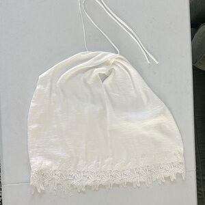Robert Rodriguez White Halter Top